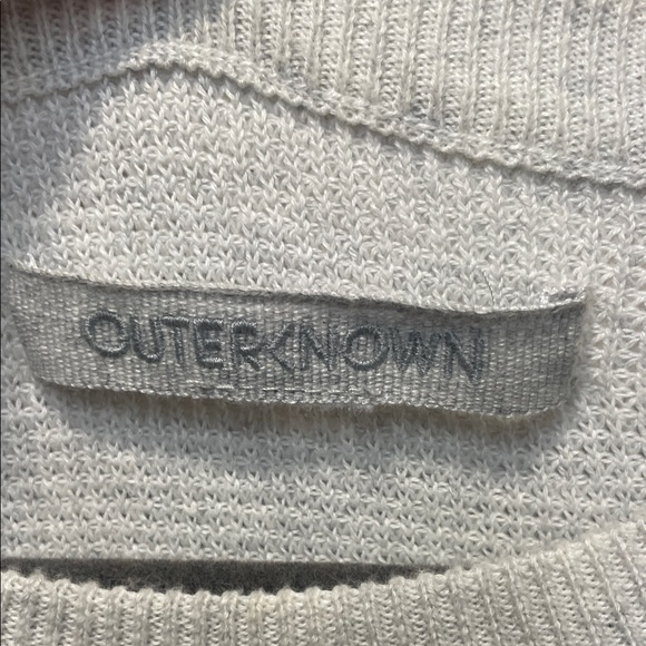 Outerknown Ivory Crewneck Sweater with Vibrant Stripes - Picture 3 of 6